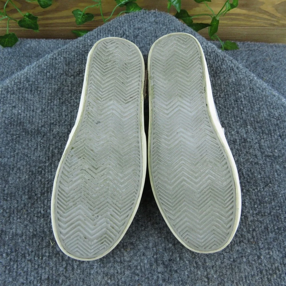 UGG Australia Youth Girls Flat Shoes Silver Textile Slip On Size 3‎ Medium